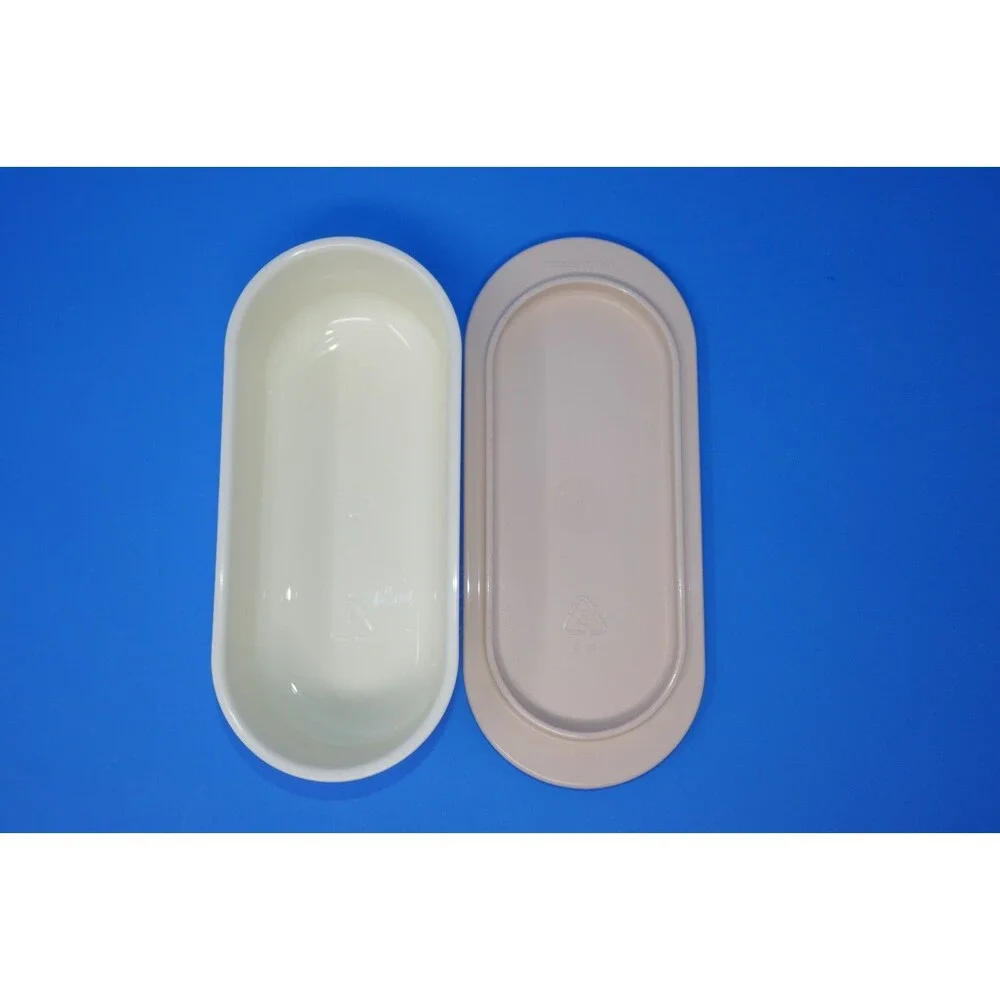 Tupperware Vintage Pink White Tabletop Set ~ Creamer Sugar Spoon Butter Shakers